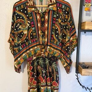 Colorful Patterned Women's Dress